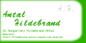 antal hildebrand business card